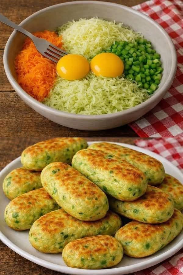 Crispy Zucchini Oatmeal Patties